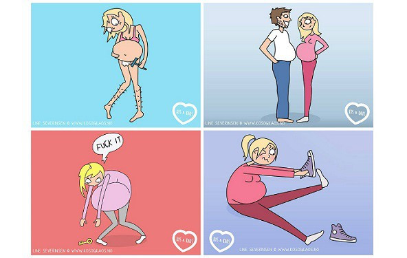 FOTO: Ilustracije o trudnoći, koje morate pogledati