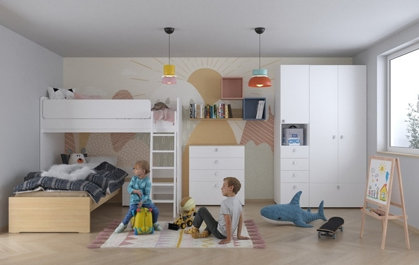 Otroška soba, ki se spreminja skupaj z otrokom