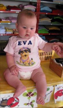 Baby majico z imenom dojenčka in sliko