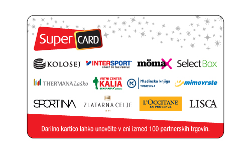 Darilne kartice SuperCard Darilne kartice SuperCard