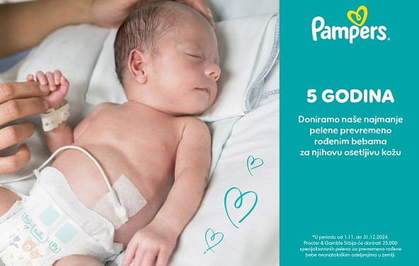 Pampers nastavlja podršku prevremeno rođenim bebama